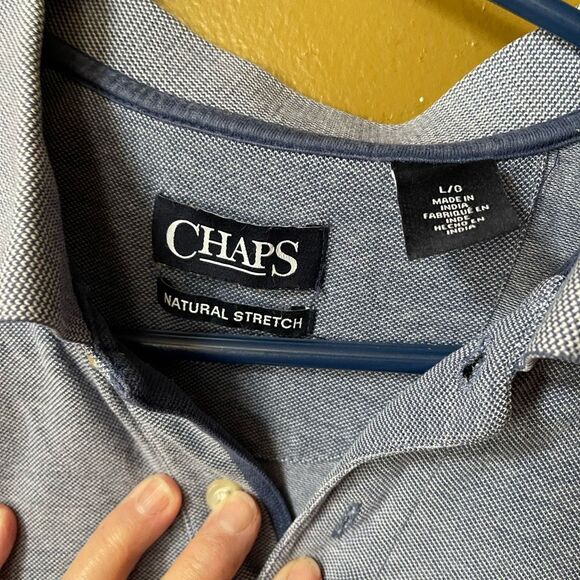 Chaps size Large 100% cotton knit shirt . - Picture 4 of 6